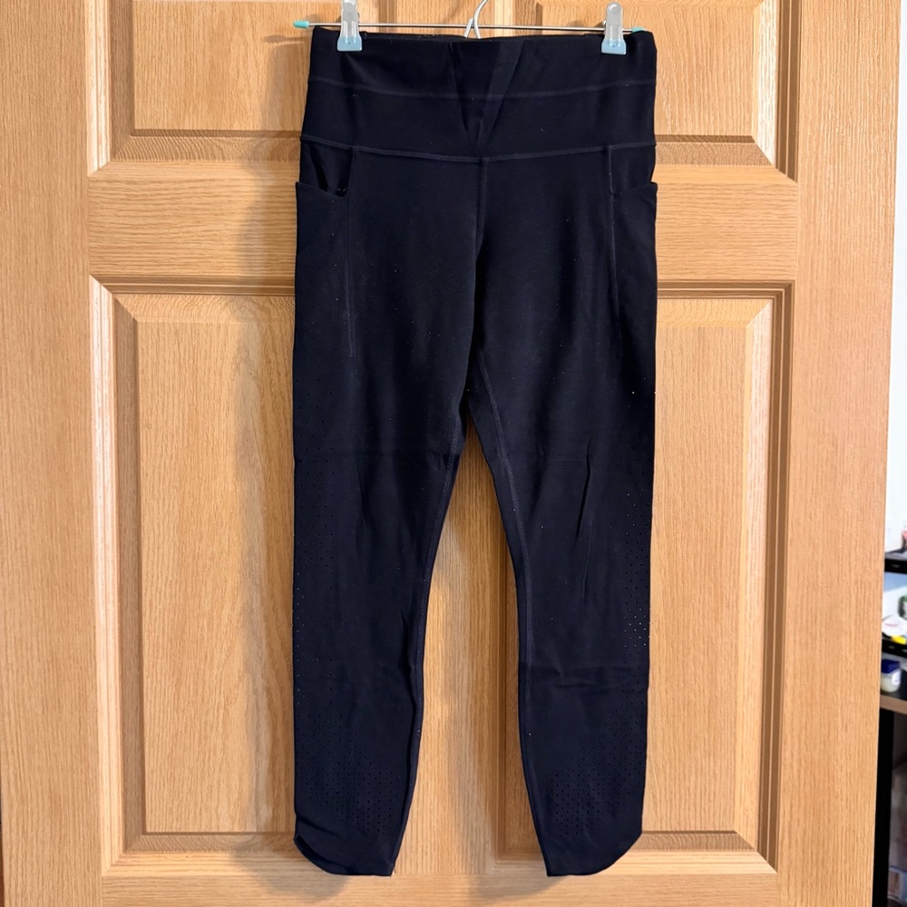 Athleta Black Lasercut Leggings